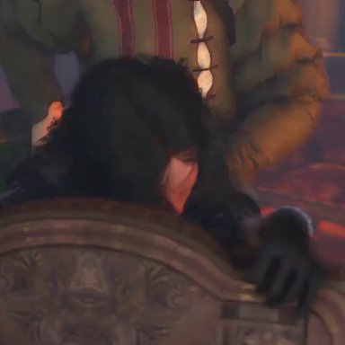 the witcher (series), the witcher 3: wild hunt, yennefer, lordaardvark, 1boy, black hair, female, orgasm, penetration, sex, animated, sound, tagme, video