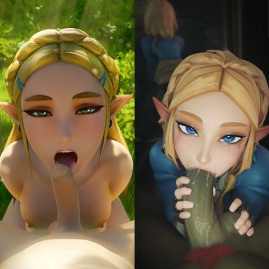 breath of the wild, tears of the kingdom, the legend of zelda, ganondorf, link, princess zelda, zelda (breath of the wild), zelda (tears of the kingdom), fugtrup, cheating, cheating female, cheating girlfriend, comparing penis, cuckold, cuckolding