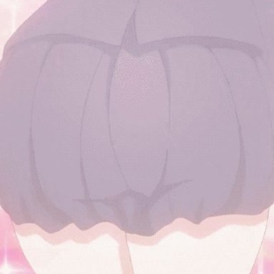 100 kanojo, hanazono hakari, ass, ass expansion, ass focus, bouncing ass, huge ass, mole on thigh, thick thighs, animated, screencap, tagme