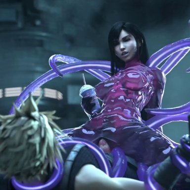 final fantasy vii, mcdonald's, cloud strife, tifa lockhart, gifdoozer, bondage, breasts, corruption, dominant female, female/male, femdom, forced, forced sex, gelatinous, goo girl