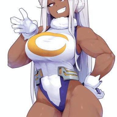 boku no hero academia, my hero academia, miruko, rumi usagiyama, krystalizedart, stable diffusion, 1girls, 20s, abs, angry, angry expression, angry face, arms crossed, arms up, athletic
