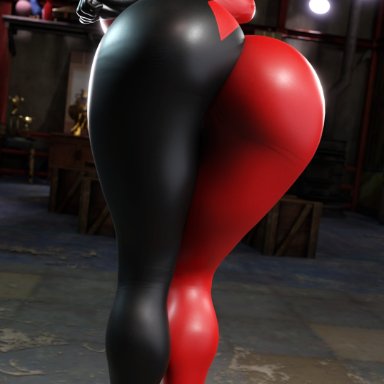 batman (series), dc, dc comics, harley quinn, harley quinn (classic), smitty34, ass, ass focus, bending over, big ass, bubble ass, bubble butt, dumptruck ass, huge ass, large ass