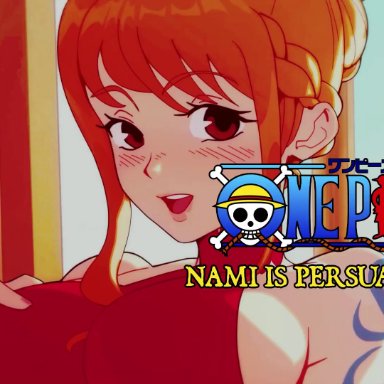 one piece, luffyko, monkey d luffy, nami, nami (one piece), gintsu, anal, blowjob, breasts, deepthroat, hentai, moaning, pounded, pounding, riding