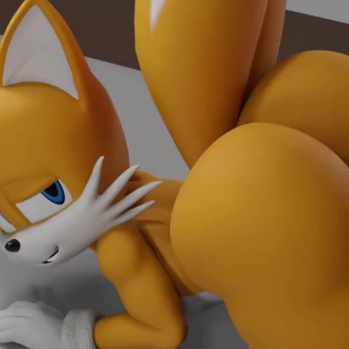 sega, sonic (series), sonic the hedgehog (series), miles prower, tails, primocreatore, 2boys, adorable, all fours, anal, anal sex, anthro, ass, bed, big ass
