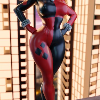 batman (series), dc, dc comics, harley quinn (series), harley quinn, harley quinn (classic), smitty34, 1girl, 1girls, ass, big ass, bubble ass, bubble butt, dumptruck ass, huge ass