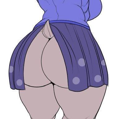 deltarune, undertale, undertale (series), toriel, detnox, 1girls, anthro, ass focus, ass view, back view, big ass, big ears, female, female only, horns