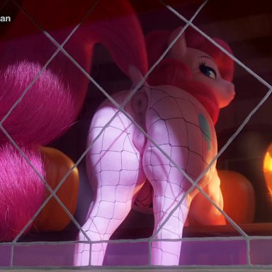 my little pony, pinkie pie (mlp), clopician, animal genitalia, clitoral winking, equine pussy, female, 3d, animated, sound, tagme, video