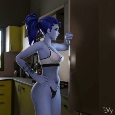 blizzard entertainment, overwatch, amelie lacroix, lena oxton, tracer, widowmaker, vulpeculy, 1girl1futa, 2girls, blowjob, clothing, dick, dickgirl, dominant female, futanari