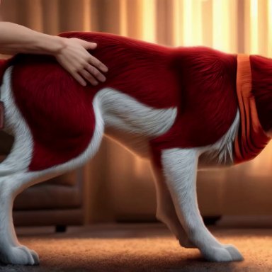 balto (film), jenna (balto), togowolf, all fours, anatomically correct, anatomically correct genitalia, anatomically correct pussy, animal genitalia, animal pussy, bedroom eyes, belly, canid, canine, canine genitalia, canine pussy