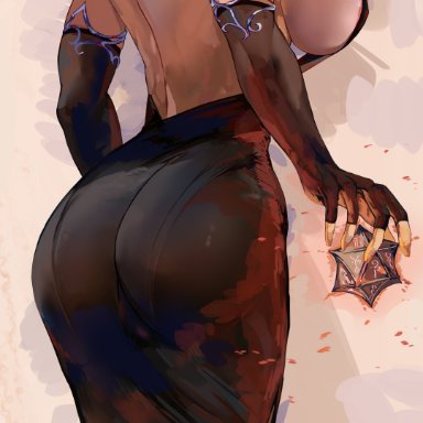 baldur's gate 3, dungeons and dragons, shadowheart, loooyd, 1girls, breasts, dress, female, hips, huge breasts, light skin, light-skinned female, thick thighs, thighs, wide hips