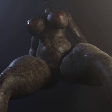 lethal company, coil-head (lethal company), moogan, big breasts, cowgirl position, female, lipstick, nightmare fuel, open mouth, 3d, animated, sound, tagme, video