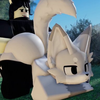 roblox, boykisser, silly cat (mauzymice), willie piv, anal, big butt, male/male, 3d, animated, no sound, tagme, video