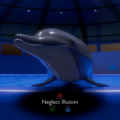 neglect illusion, anal, anal sex, animal genitalia, animal pussy, bodily fluids, cetacean, cetacean genitalia, cetacean pussy, cum, cum in ass, cum in water, cum inside, dolphin, duo