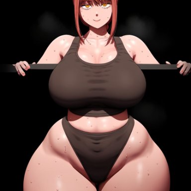 chainsaw man, makima (chainsaw man), gloopai, 1girls, ass, ass focus, big ass, big butt, breasts, fat ass, hourglass figure, huge ass, huge butt, looking at viewer, solo