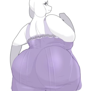undertale, undertale (series), toriel, crossnsfw, 1girls, big ass, big breasts, female, female only, goat ears, goat horns, huge ass, large ass, large breasts, looking at viewer