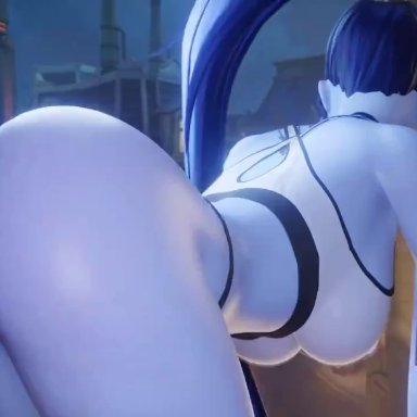 blizzard entertainment, overwatch, overwatch 2, amelie lacroix, widowmaker, z1g3d, 1boy, 1boy1girl, 1female, 1girl1boy, 1girls, 1male, all fours, alternate outfit, areola