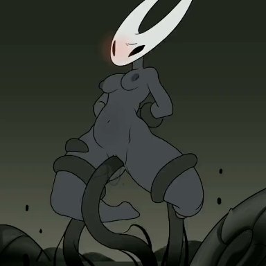 hollow knight, hornet (hollow knight), bbo, nsfw bbo, 1girls, breasts, bulge, cum, cum in pussy, cum inside, dubcon, dubious consent, female, female focus, female penetrated