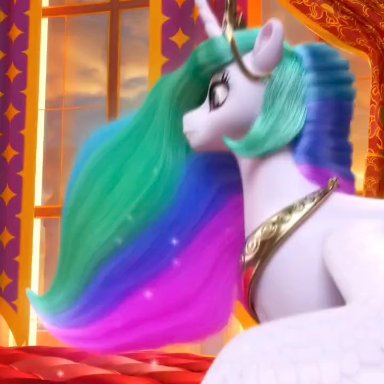 friendship is magic, my little pony, princess celestia (mlp), clopician, alicorn, anatomically correct, cum in pussy, cum inside, human on feral, pony, vaginal penetration, x-ray, 3d, animated, mp4