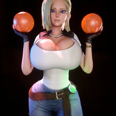 dragon ball, dragon ball super, dragon ball z, shounen jump, android 18, vaako, 1girls, alternate breast size, android, ass, athletic, athletic female, big ass, big breasts, big butt