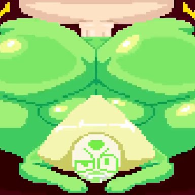 steven universe, gem (species), peridot (steven universe), pixelcarnage, spinneborg, 1girls, all fours, anal, anal sex, ass, big ass, blonde hair, bottom heavy, bubble butt, dat ass