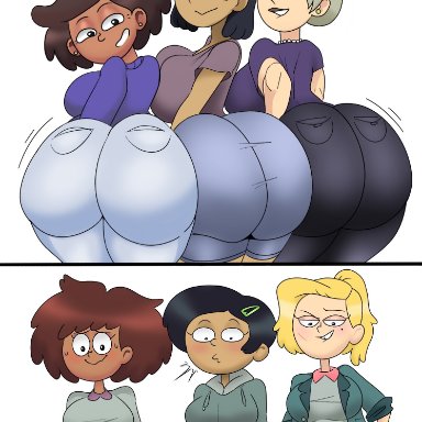 amphibia, anne boonchuy, marcy wu, mrs. boonchuy, mrs. waybright, mrs. wu, oum boonchuy, sasha waybright, luzi boi (artist), 3futas, 6girls, ass, ass awe, big ass, big booty