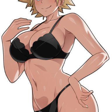 my hero academia, mitsuki bakugou, ariel lopez, arisu, big breasts, blonde hair, child bearing hips, female, female focus, female only, large breasts, milf, pale skin, pale-skinned female, short hair