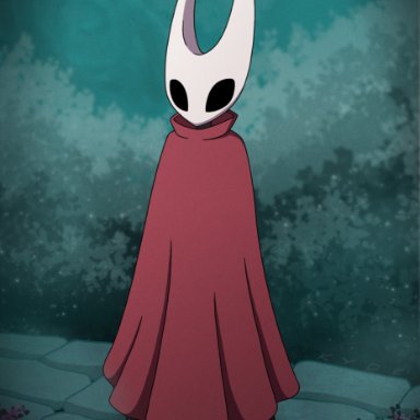 hollow knight, hornet (hollow knight), kyde, 1girls, areolae, barefoot, breasts, dark skin, exhibitionism, female, female only, full body, functionally nude, functionally nude female, insects