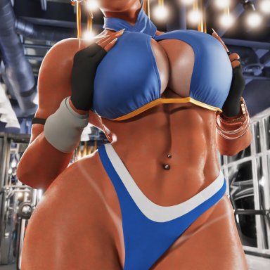 fortnite, street fighter, chun-li, chun-li (fortnite), caladdicted, 1girls, abs, ass, big ass, big breasts, breasts, dat ass, female, female focus, female only