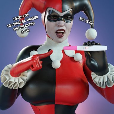 batman (series), dc, dc comics, harleen quinzel, harley quinn, harley quinn (classic), smitty34, 1girls, ass, athletic, athletic female, big ass, big breasts, bottom heavy, breasts