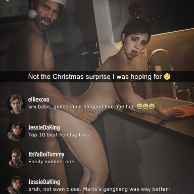 the last of us, the last of us 2, dina (the last of us), ellie (the last of us), ellie williams, joel miller, currysfm, adoptive incest, age difference, anal, anal sex, caught, caught cheating, caught in the act, cheating
