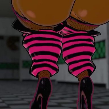 five nights at freddy's, five nights at freddy's 2, fnaf, scottgames, vrchat, toy chica (fnaf), cally3d, clazzey, cryptiacurves, cyanu, 1girls, android, ass, big ass, big breasts