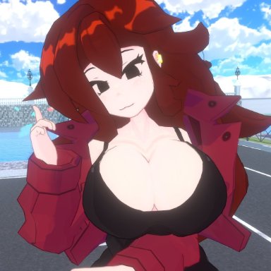 fnf, fnf mod, fnf mods, friday night funkin, friday night funkin mod, vrchat, girlfriend (friday night funkin), girlfriend (shadsterwolf), shadsterwolf, :3, 1girls, big breasts, boob window, breasts, female