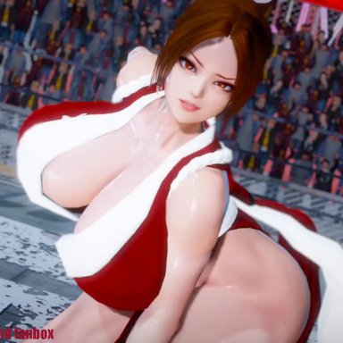 fatal fury, honey select, illusion soft, king of fighters, snk, the king of fighters, mai shiranui, fulanox34, 1boy, 1boy1girl, 1girls, after rape, after sex, ahe gao, ahegao face