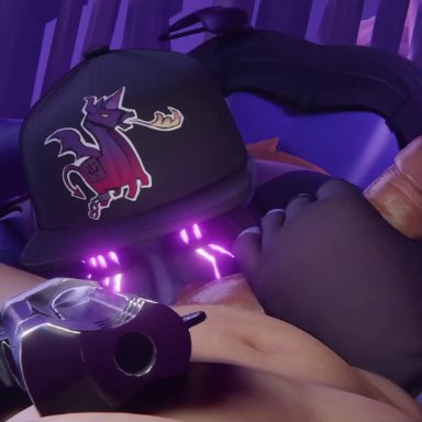 epic games, fortnite, fortnite: battle royale, britestorm bomber, dark bomber, nightsurf bomber, ramirez (fortnite), pixelatedblithe, 1boy, 1girls, arched back, ass, ass up, at gunpoint, ball sucking