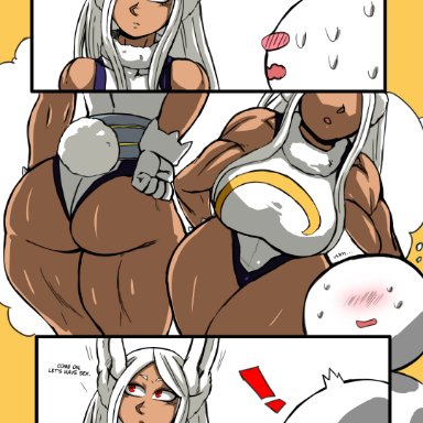 my hero academia, miruko, rumi usagiyama, charge sol, 1girls, ass, big ass, big breasts, breasts, bunny ears, bunny girl, bunnysuit, huge ass, huge breasts, long hair