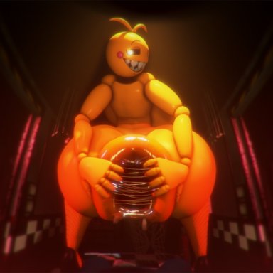 five nights at freddy's, five nights at freddy's 2, scottgames, toy chica (cyanu), toy chica (fnaf), lustful zen, anal, anal juice, anal juice string, anal vore, animatronic, anus, ass, avian, big butt