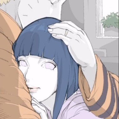 boruto: naruto next generations, hyuuga hinata, raikage, uzumaki naruto, oolay-tiger, raikage art, 1boy, 1girls, bed, bedroom, big ass, big breasts, blue hair, cheating, cheating wife