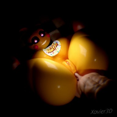 five nights at freddy's, five nights at freddy's 2, toy chica (fnaf), anal, anal sex, huge ass, huge breasts, larger female, moaning, robot, robot girl, smaller male, thick ass, thick thighs, xavier3d
