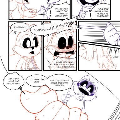 poppy playtime, smiling critters, catnap (poppy playtime), dogday (poppy playtime), theartbreaker1, comic, page 6, page number