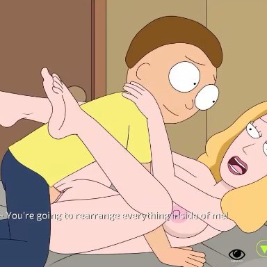 rick and morty, rick and morty: a way back home, beth smith, ferdafs, clothed male nude female, cum in pussy, incest, leg lock, mother and son, animated, tagme, video