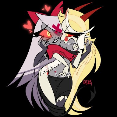 hazbin hotel, vaggie (hazbin hotel), entropystar, yuri