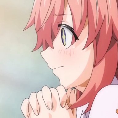 pink pineapple, 1boy, 1boy1girl, 1girls, fantasy world, fellatio, female, hentai, hetero sex, isekai, loving it, male, naive, oral, straight