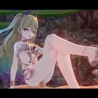 honkai impact, mobius (honkai impact), akt, 1boy, 1boy1girl, 1girls, beach, beach sex, cowgirl position, cross legged riding, crossed legs, female, female focus, female on top, female penetrated