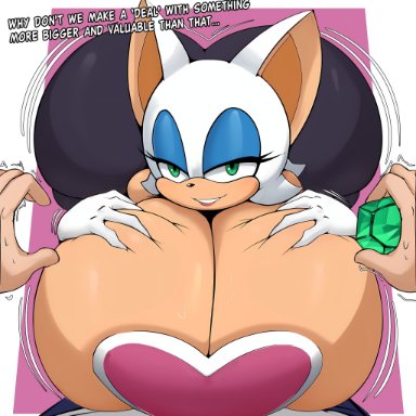 gyatt, sonic (series), rouge the bat, 1girls, ass expansion, big ass, breast expansion, growing, growth, growth potion, horny, huge ass, hyper ass, hyper breasts, inflation
