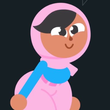 duolingo, zari (duolingo), jjoyplus, arabian female, blue shirt, cute, female, pink pants, animated, tagme, video