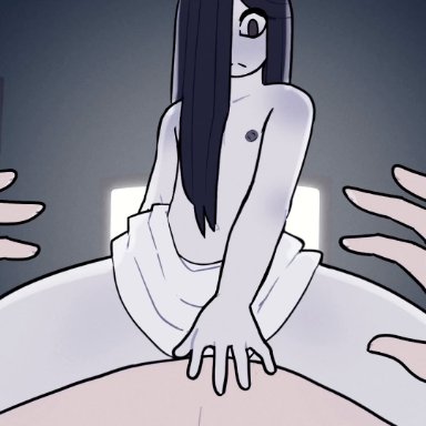 yamamura sadako, scrimpart, anal, cum inside, femboy, ghost, riding, yaoi, genderswap (ftm), rule 63, sound, tagme, video