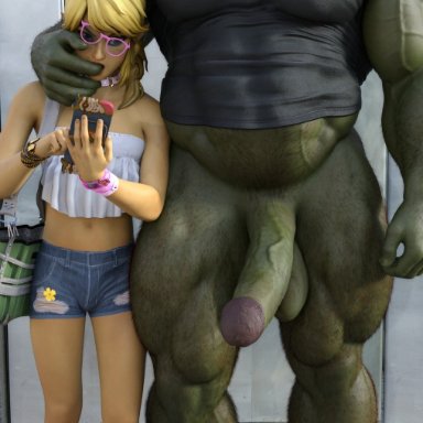 the legend of zelda, ganondorf, link, hdregrets, bathroom, body hair, cheating, femboy, finger in mouth, finger sucking, gay, glasses, huge cock, large penis, muscular