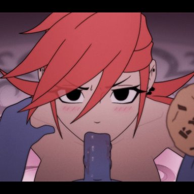 bloo, frankie foster, kyde, breasts, cookie, naked, naked female, nude, oral, penis, ponytail, pov, prostitution, red hair, 2d