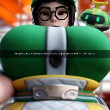 activision, blizzard entertainment, overwatch, overwatch 2, honeydew mei, mei (overwatch), mei ling zhou, mei-ling zhou, smitty34, 1girls, asian, asian female, ass, big ass, big breasts
