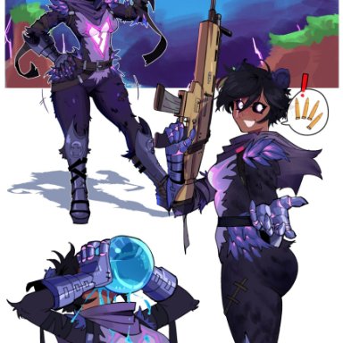 raven team leader, void dot exe, big ass, big breasts, breasts, bubble butt, huge ass, thick thighs, wide hips